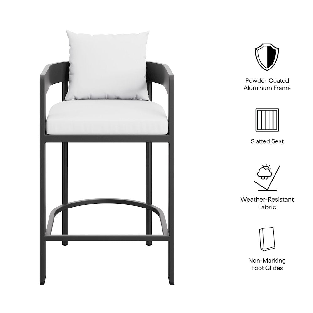 Tahoe Outdoor Patio Patio Aluminum Counter Stool