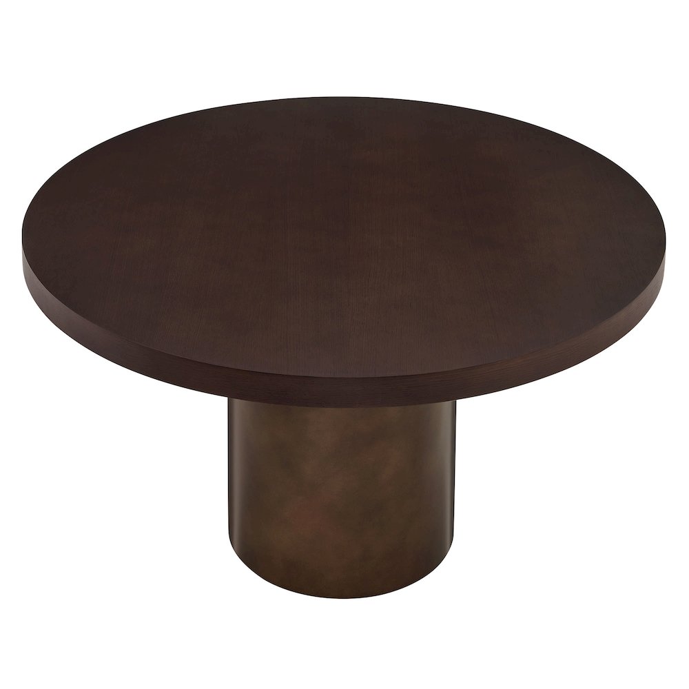 Annette 54 Inch Round Pedestal Base Dining Table