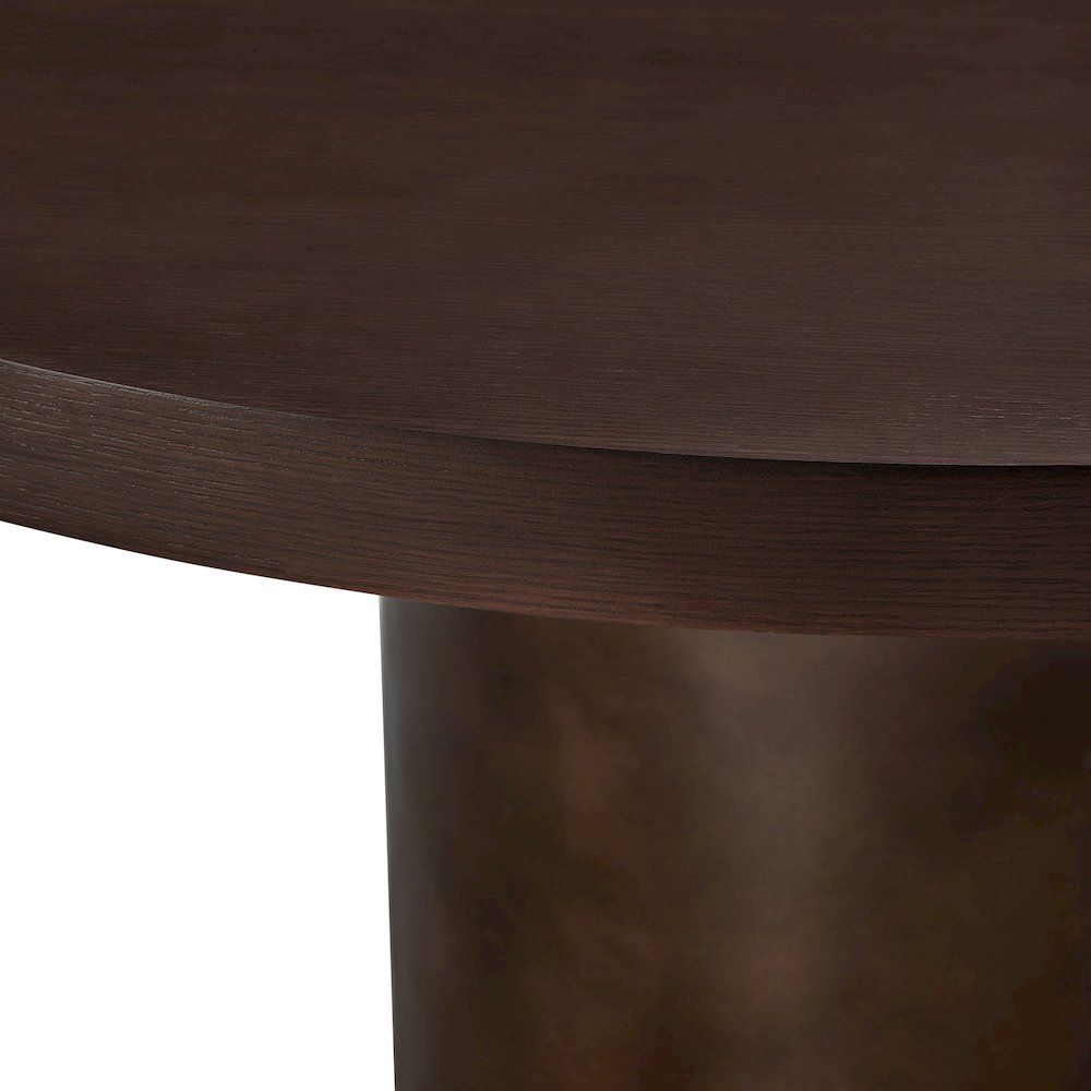 Annette 54 Inch Round Pedestal Base Dining Table