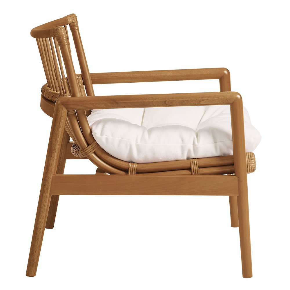 Tula Wood Rattan Lounge Chair