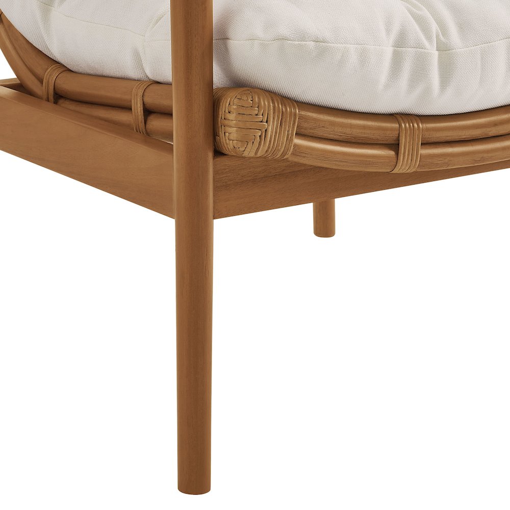 Tula Wood Rattan Lounge Chair