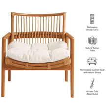 Tula Wood Rattan Lounge Chair