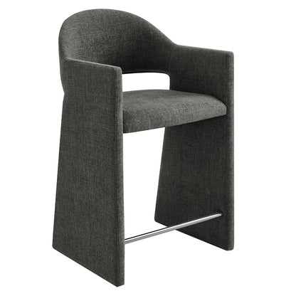 Talia 37 Inch Upholstered Fabric Counter Stool