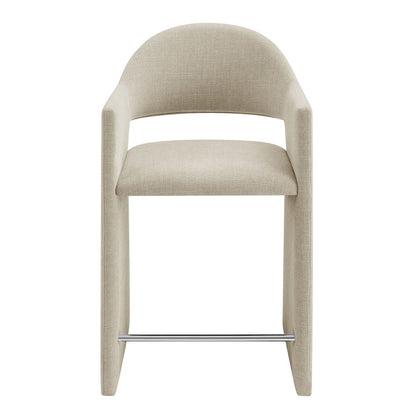 Talia 37 Inch Upholstered Fabric Counter Stool
