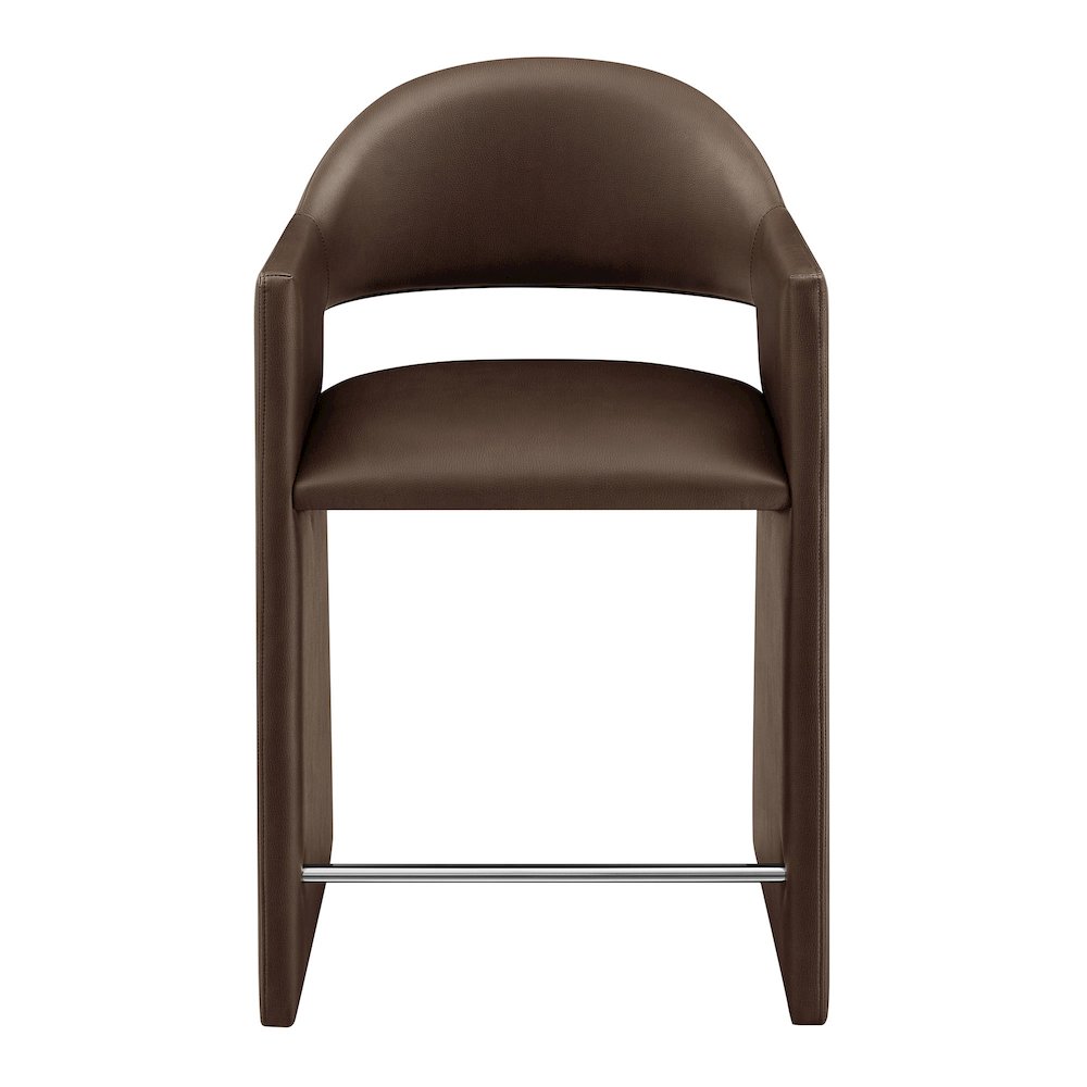 Talia 37 Inch Vegan Leather Counter Stool