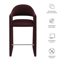 Talia 41 Inch Performance Velvet Bar Stool
