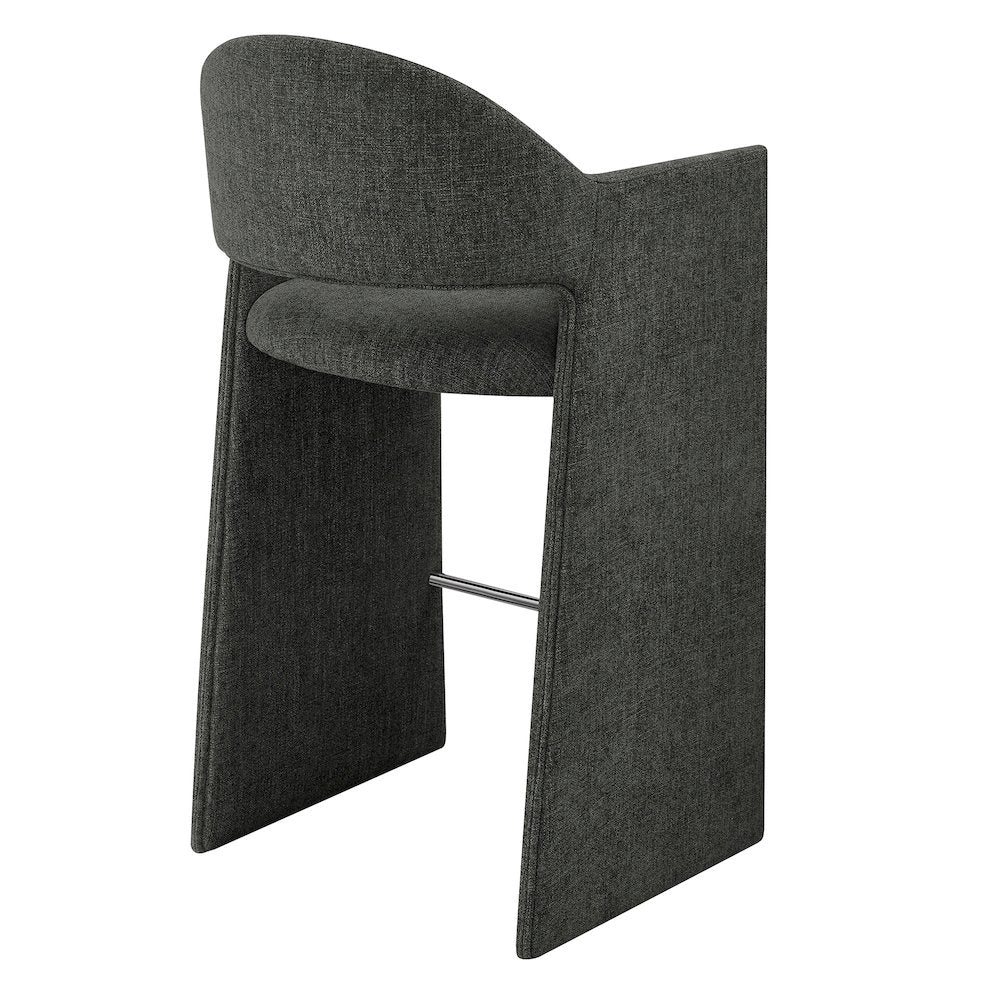 Talia 41 Inch 41 Inch Upholstered Fabric Bar Stool