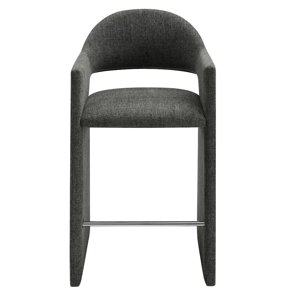 Talia 41 Inch 41 Inch Upholstered Fabric Bar Stool