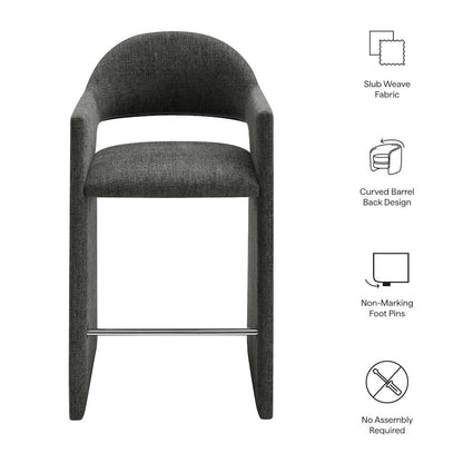 Talia 41 Inch 41 Inch Upholstered Fabric Bar Stool