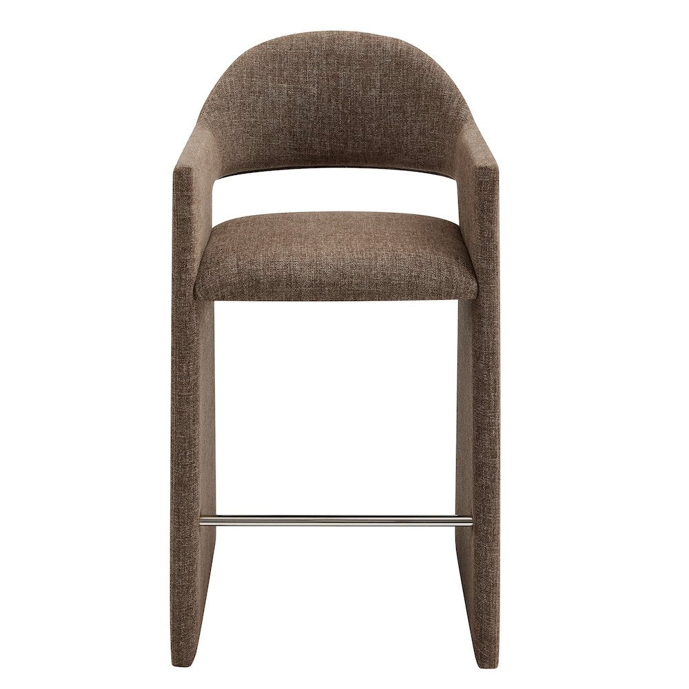 Talia 41 Inch 41 Inch Upholstered Fabric Bar Stool