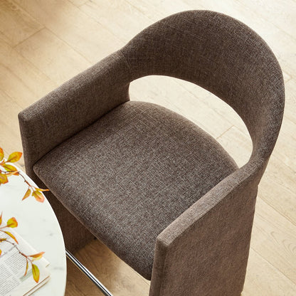 Talia 41 Inch 41 Inch Upholstered Fabric Bar Stool