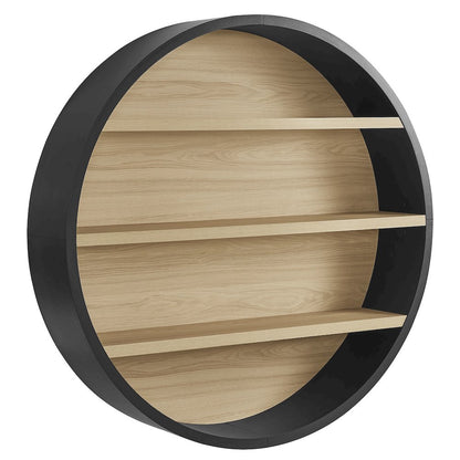 Romy 47" Round Wall Book Shelf