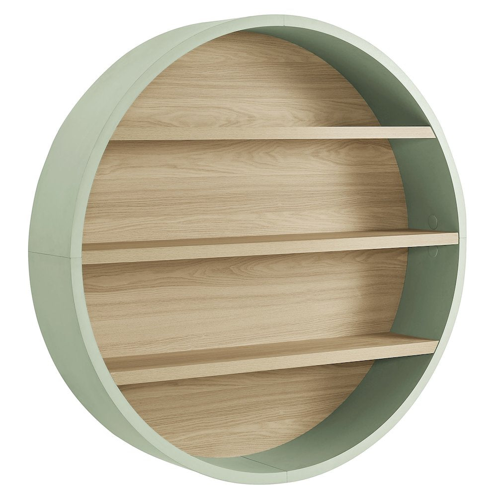 Romy 47" Round Wall Book Shelf