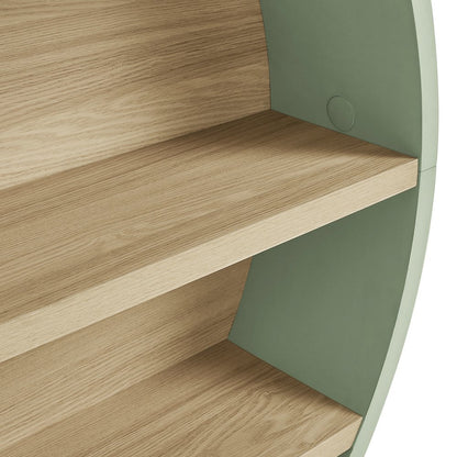 Romy 47" Round Wall Book Shelf