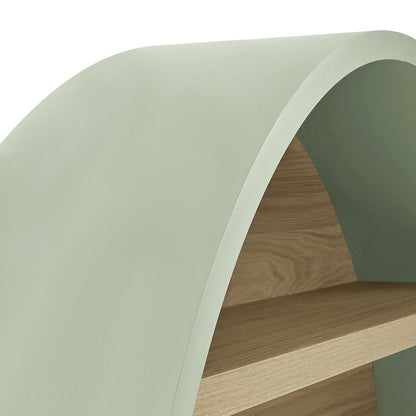 Romy 47" Round Wall Book Shelf
