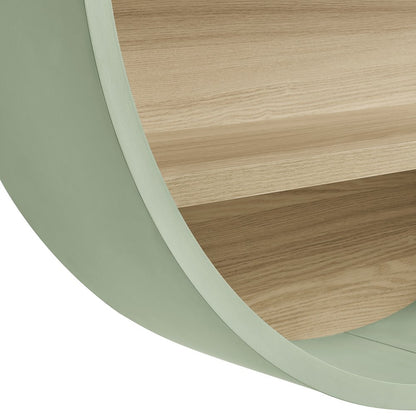 Romy 47" Round Wall Book Shelf