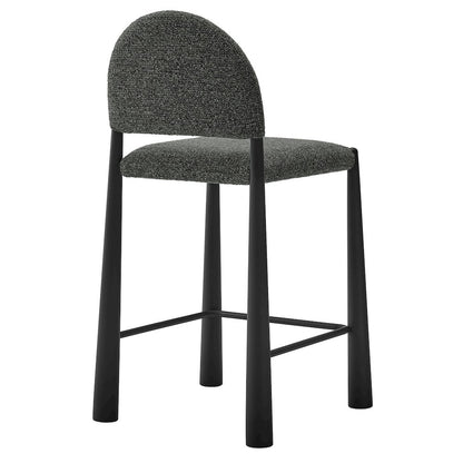 Hayley Upholstered Fabric Counter Stools Set of 2