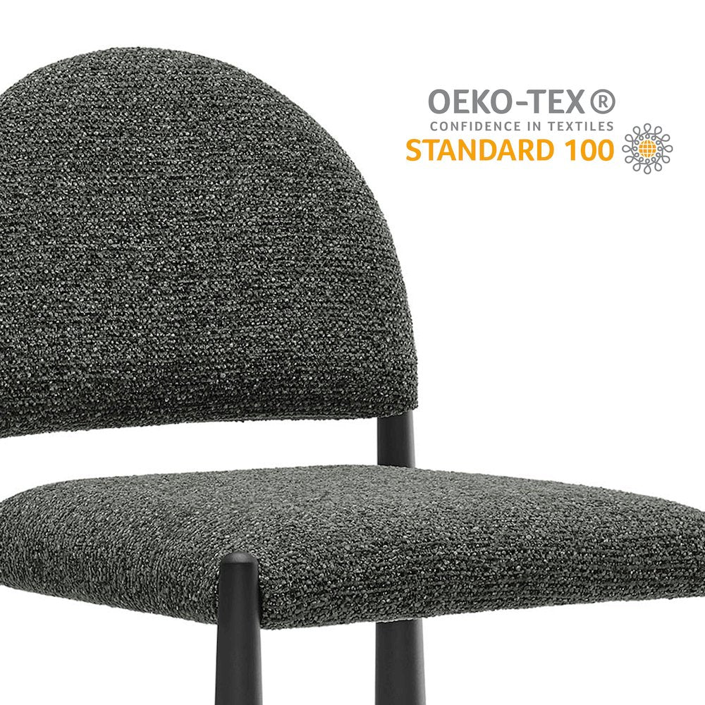 Hayley Upholstered Fabric Counter Stools Set of 2