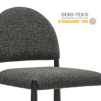 Hayley Upholstered Fabric Counter Stools Set of 2