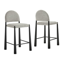 Hayley Upholstered Fabric Counter Stools Set of 2