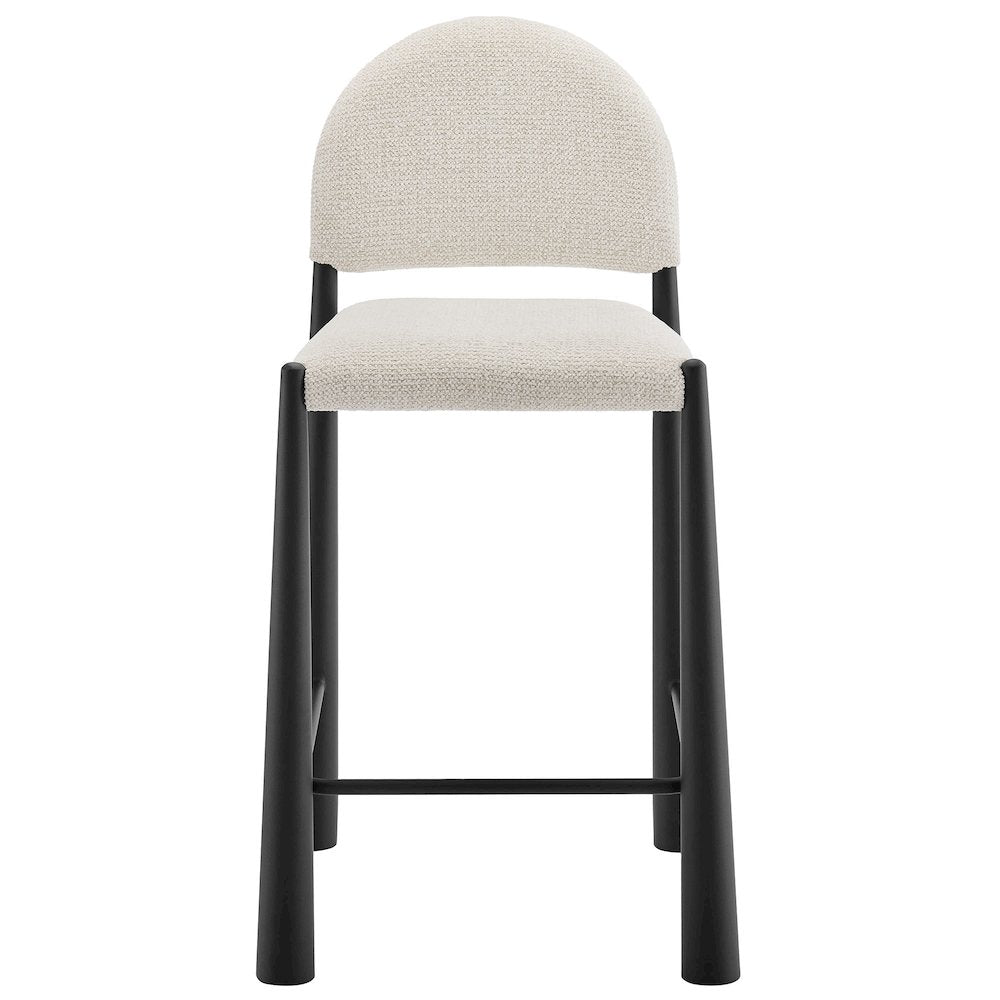 Hayley Upholstered Fabric Counter Stools Set of 2