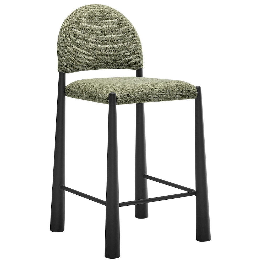 Hayley Upholstered Fabric Counter Stools Set of 2