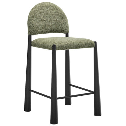 Hayley Upholstered Fabric Counter Stools Set of 2