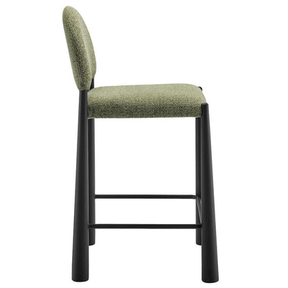 Hayley Upholstered Fabric Counter Stools Set of 2