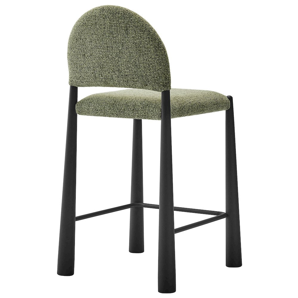 Hayley Upholstered Fabric Counter Stools Set of 2