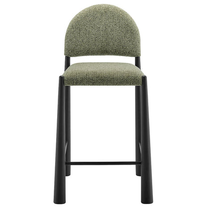 Hayley Upholstered Fabric Counter Stools Set of 2
