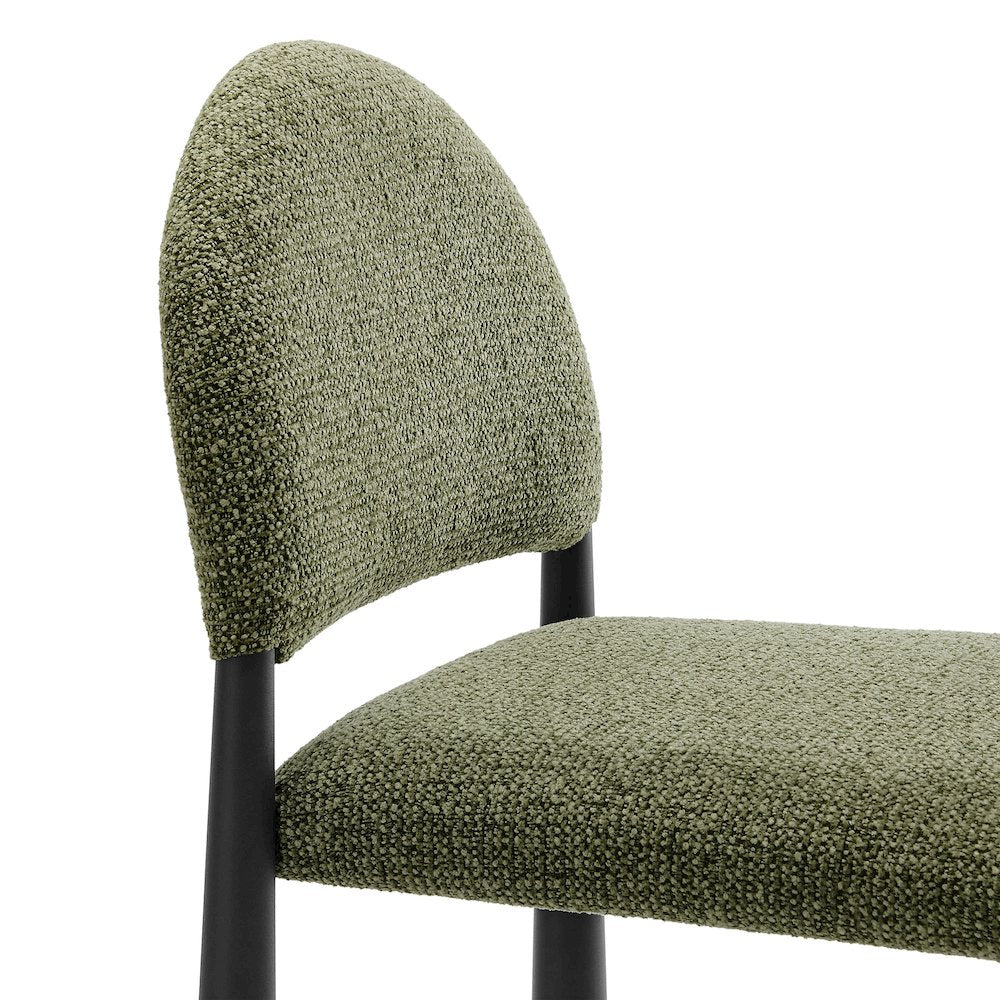 Hayley Upholstered Fabric Counter Stools Set of 2