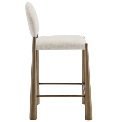 Hayley Upholstered Fabric Counter Stools Set of 2