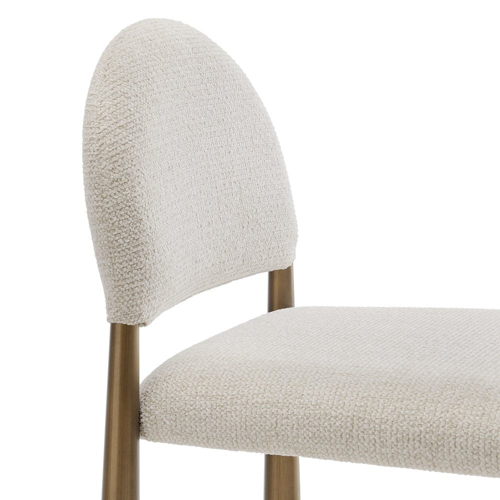 Hayley Upholstered Fabric Counter Stools Set of 2