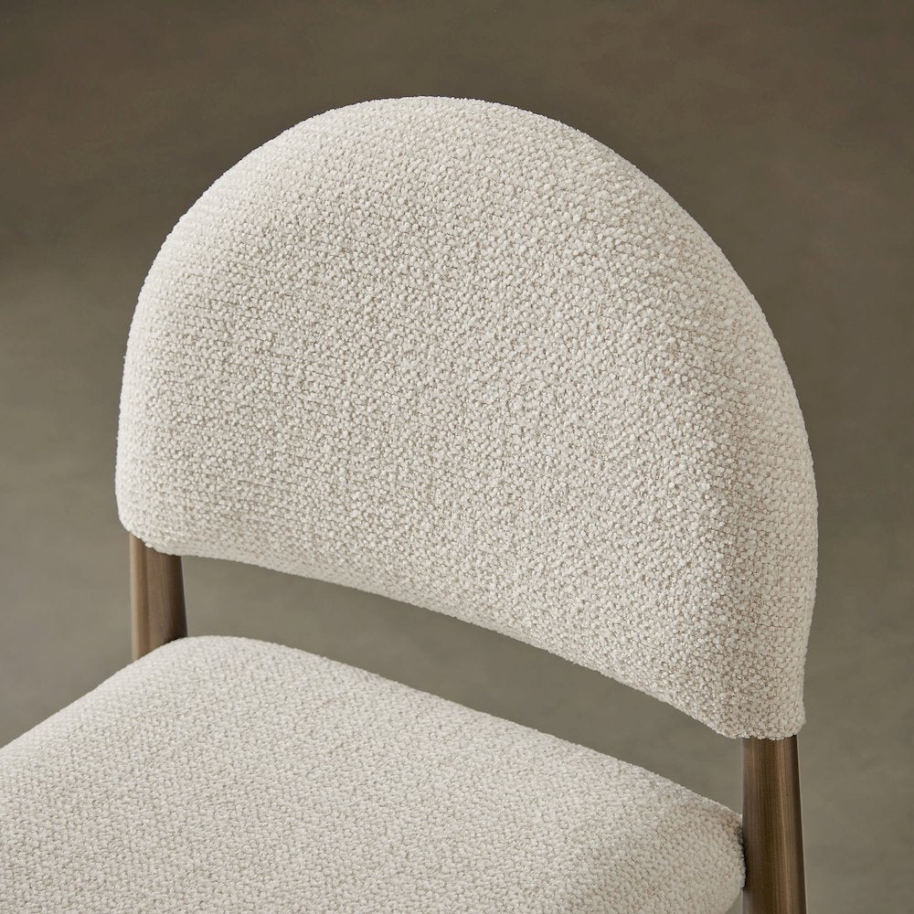 Hayley Upholstered Fabric Counter Stools Set of 2