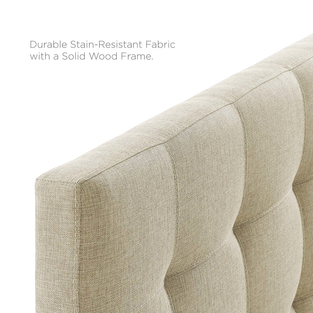 Lily Upholstered Fabric Queen Headboard