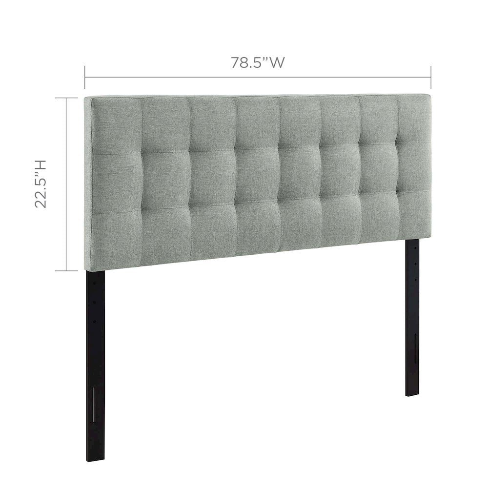 Lily Upholstered Fabric King Headboard