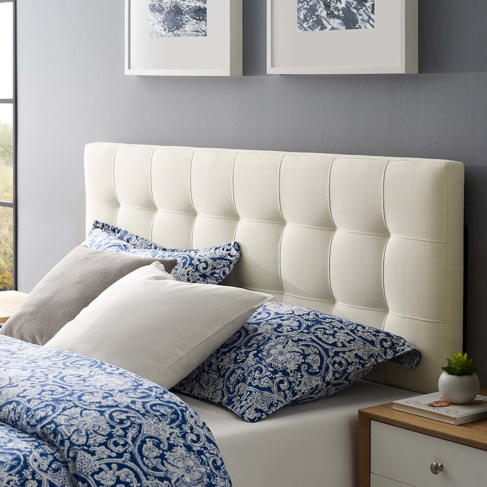 Lily Upholstered Fabric King Headboard