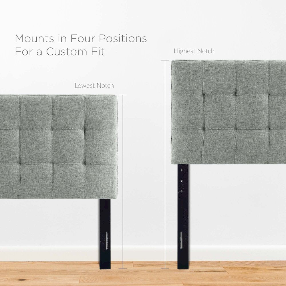 Lily Upholstered Fabric Twin Headboard