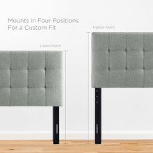 Lily Upholstered Fabric Twin Headboard