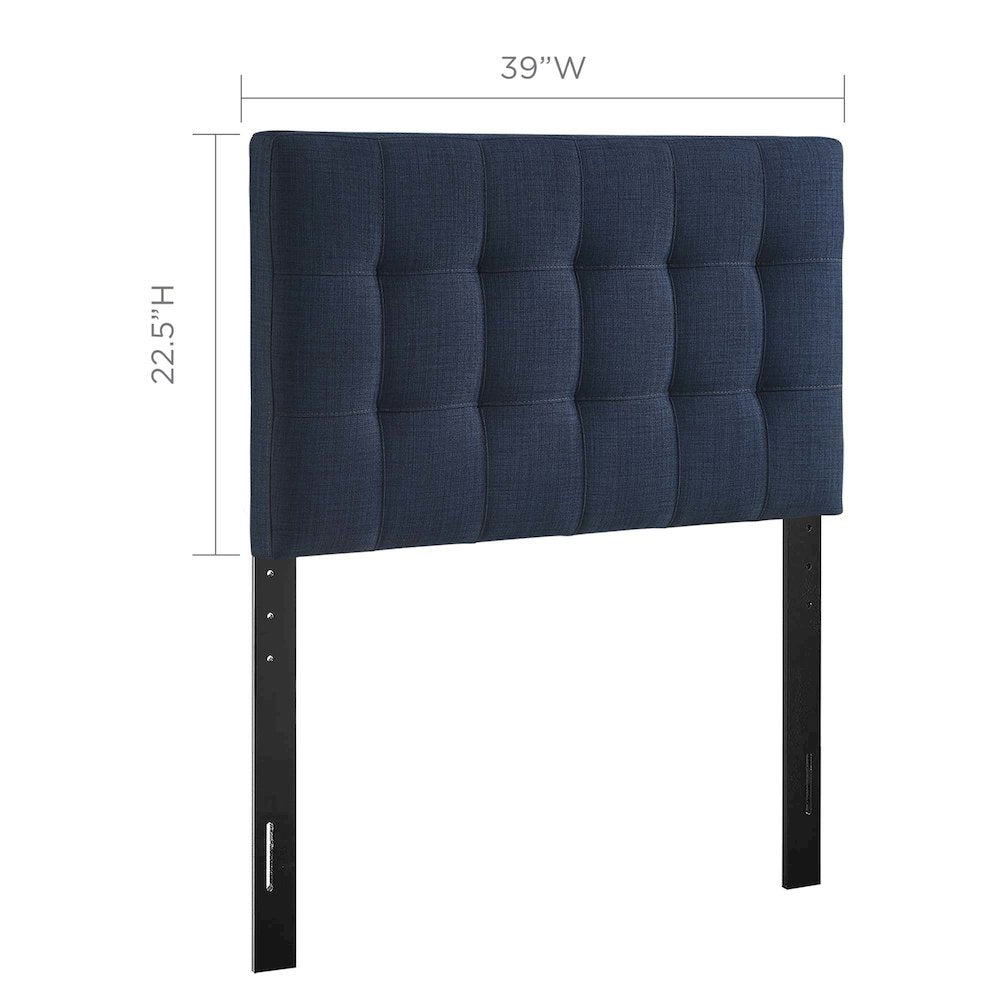 Lily Upholstered Fabric Twin Headboard