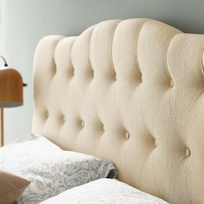 Annabel Upholstered Fabric Queen Headboard