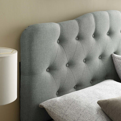Annabel Upholstered Fabric Queen Headboard