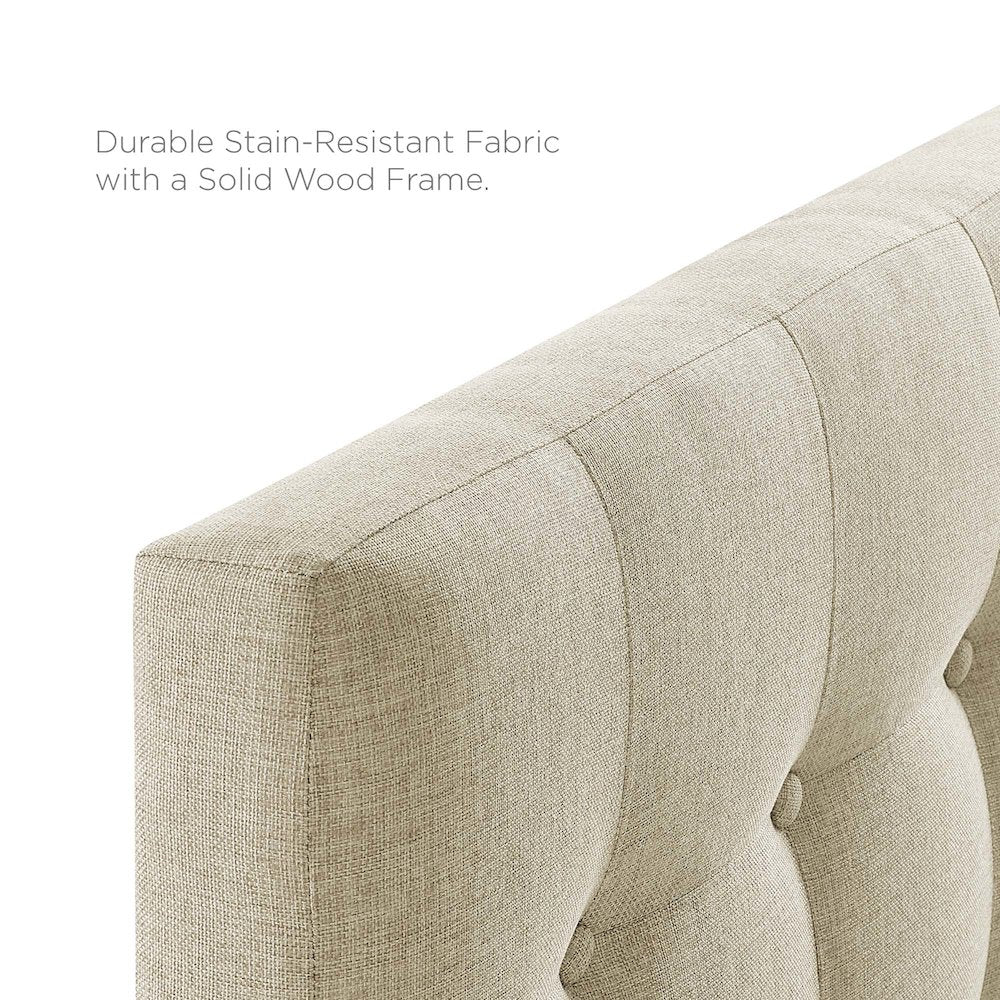 Emily Upholstered Fabric Twin Headboard