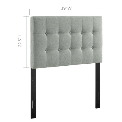 Emily Upholstered Fabric Twin Headboard