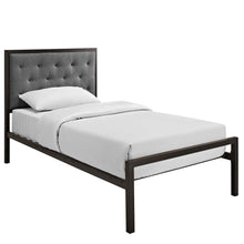 Mia Fabric Twin Bed