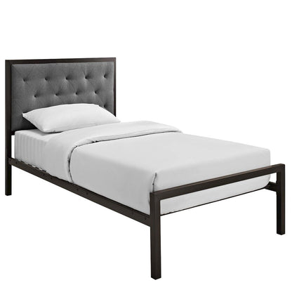 Mia Fabric Twin Bed