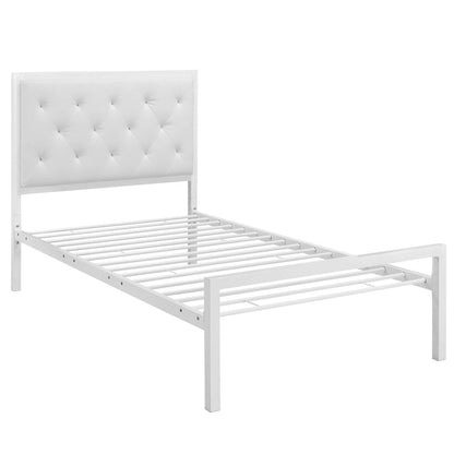 Mia Vinyl Twin Bed