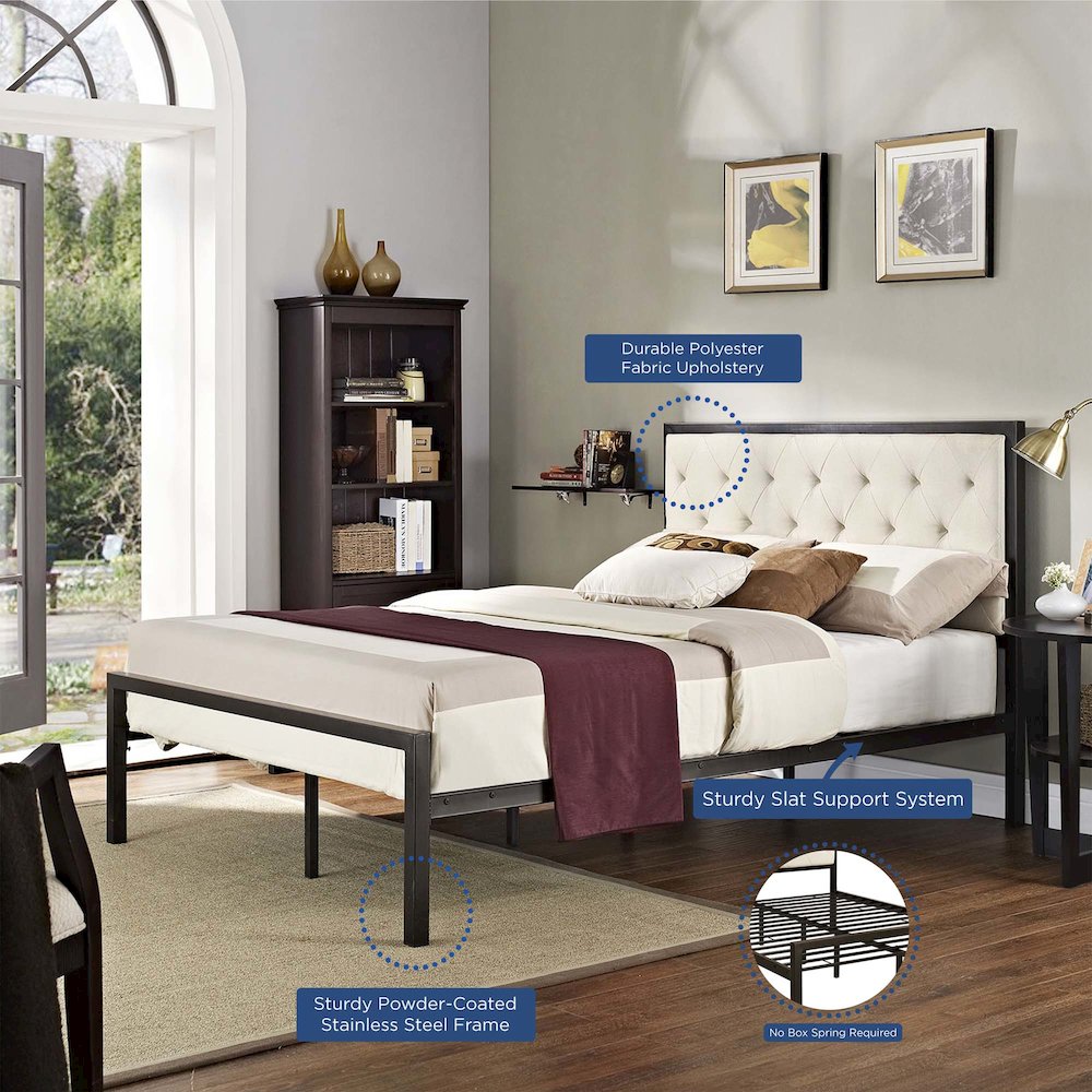 Mia Fabric Full Bed