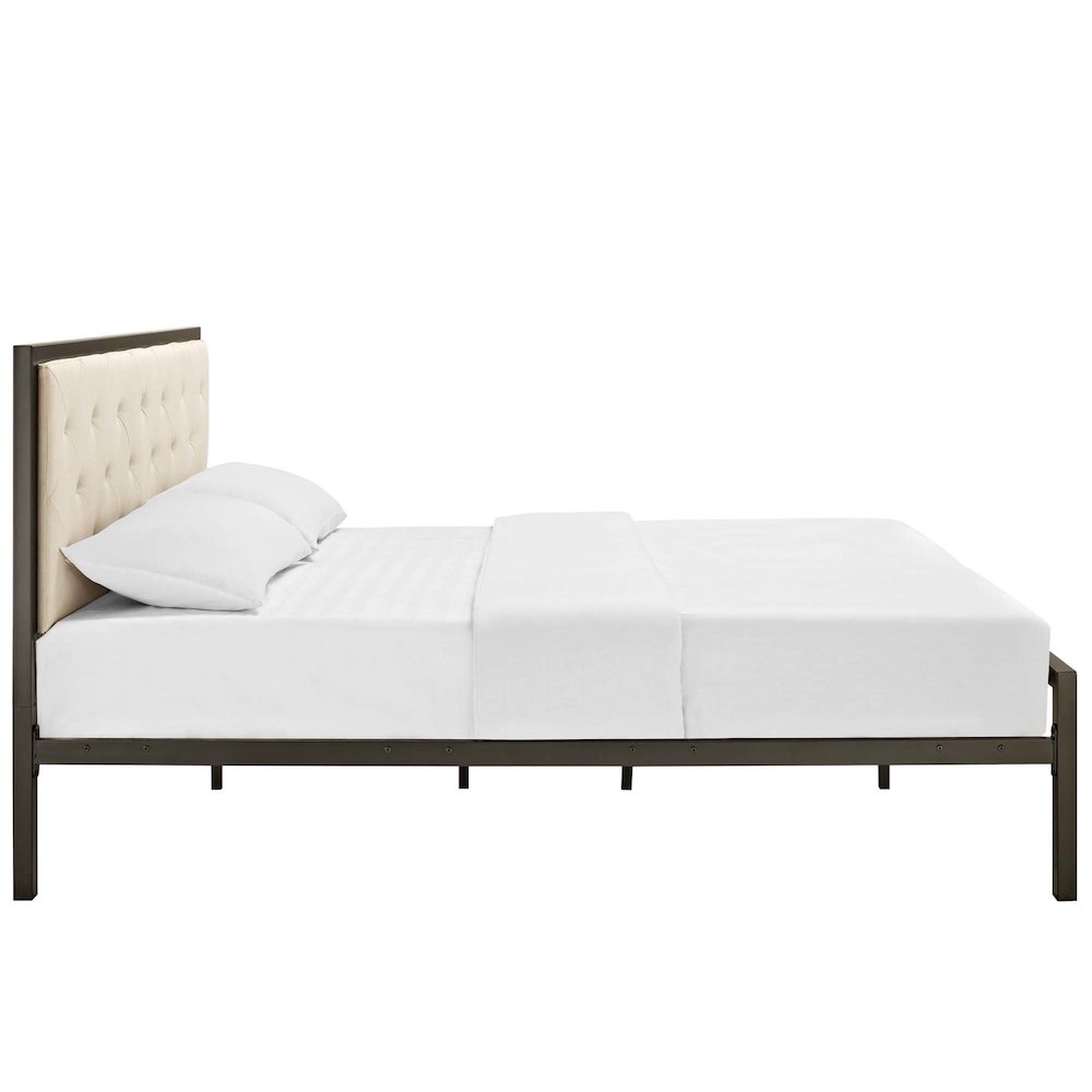 Mia Fabric Queen Bed