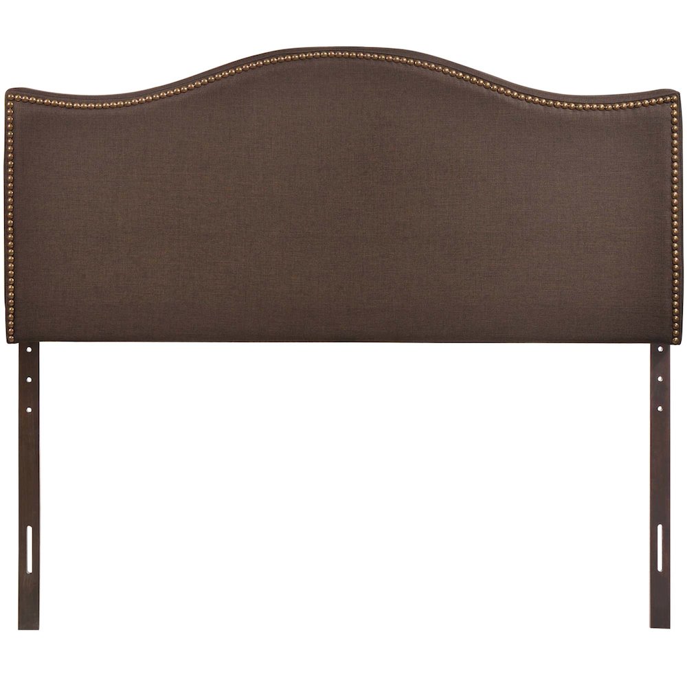 Curl Nailhead Upholstered Queen Headboard